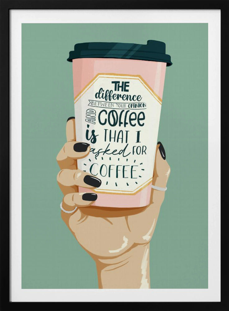 Nach Kaffee gefragt | Poster