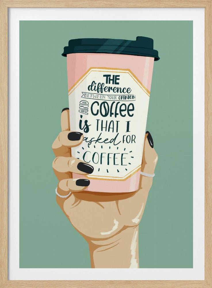 Nach Kaffee gefragt | Poster