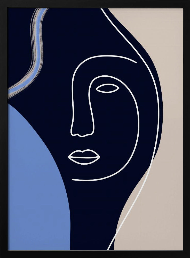 Line Art Gesicht | Poster