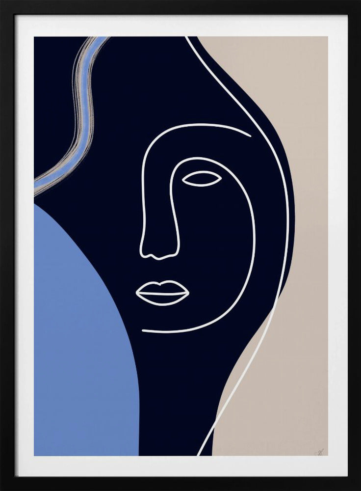 Line Art Gesicht | Poster