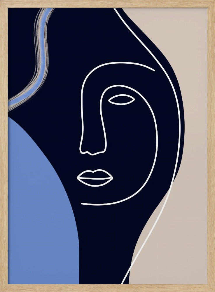Line Art Gesicht | Poster