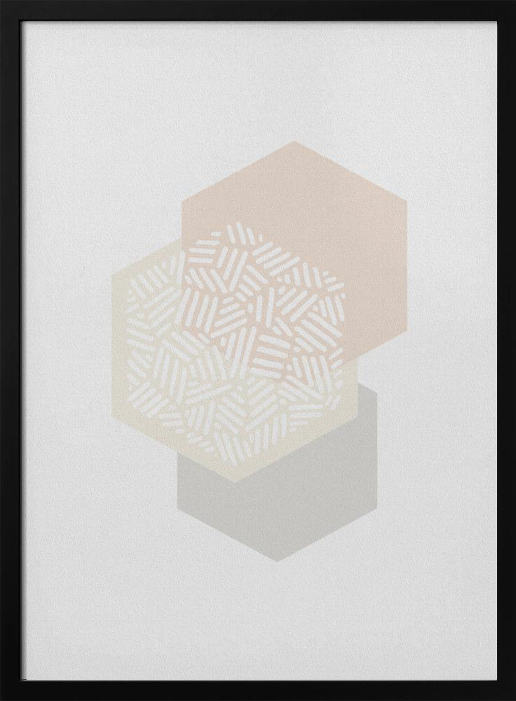 Geometrische gedämpfte Farben I | Poster