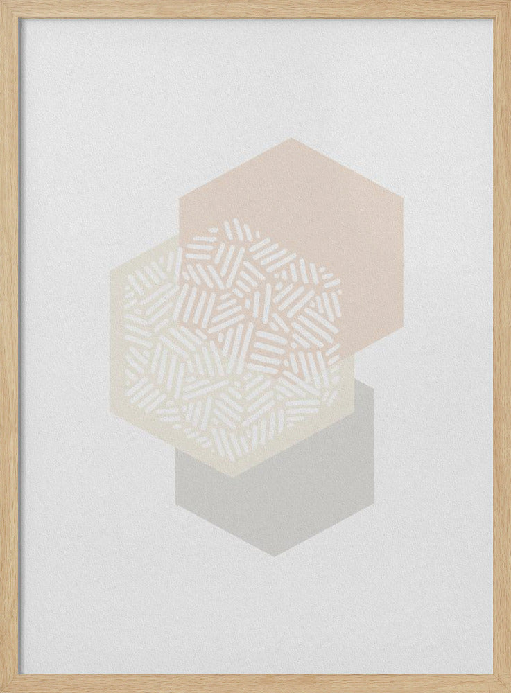 Geometrische gedämpfte Farben I | Poster