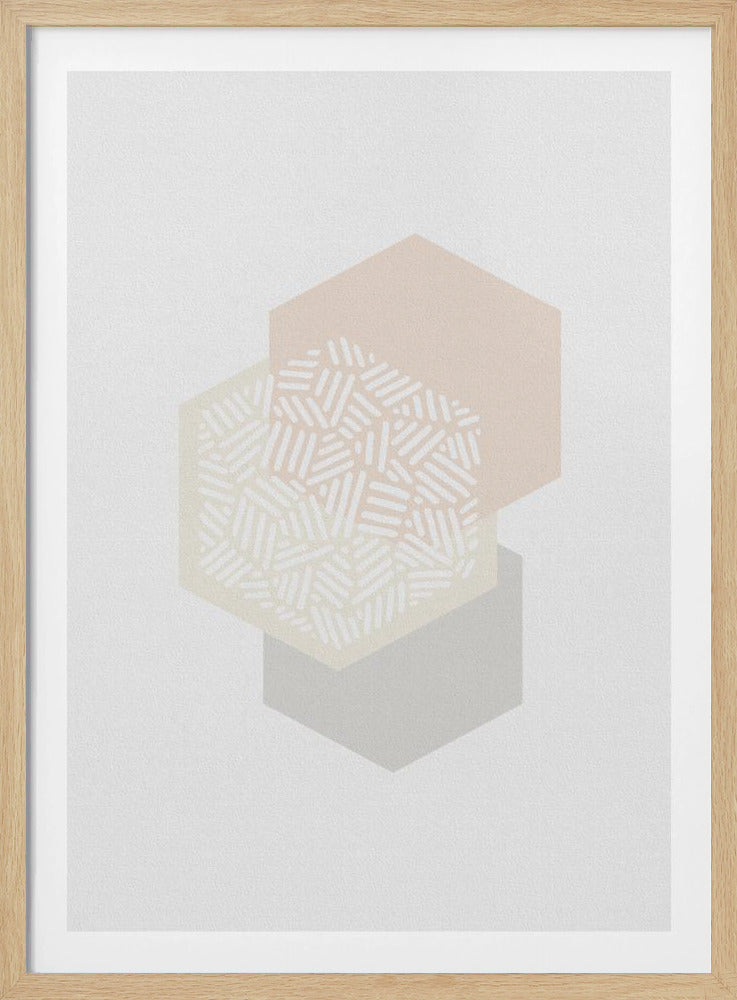 Geometrische gedämpfte Farben I | Poster