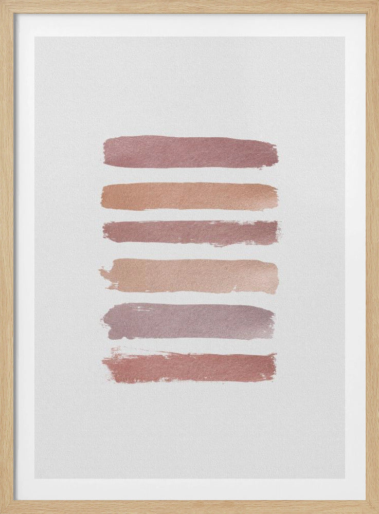 Altrosa Streifen | Poster