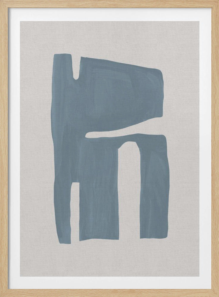 Mid Century Blau II | Poster
