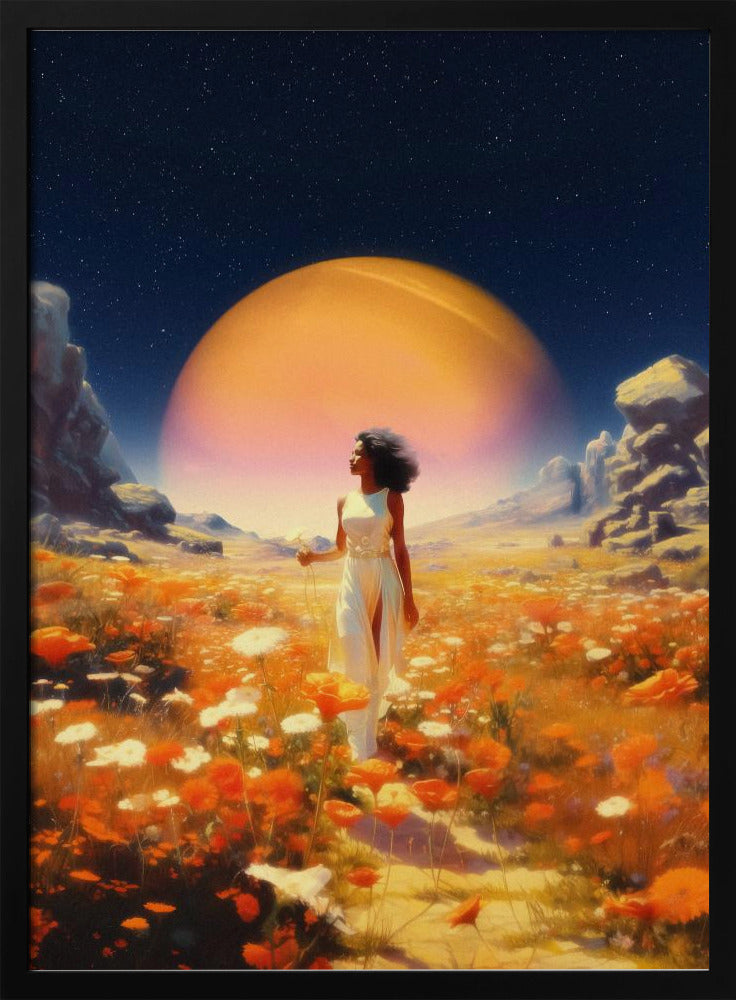 Kosmische Blumenfelder | Poster