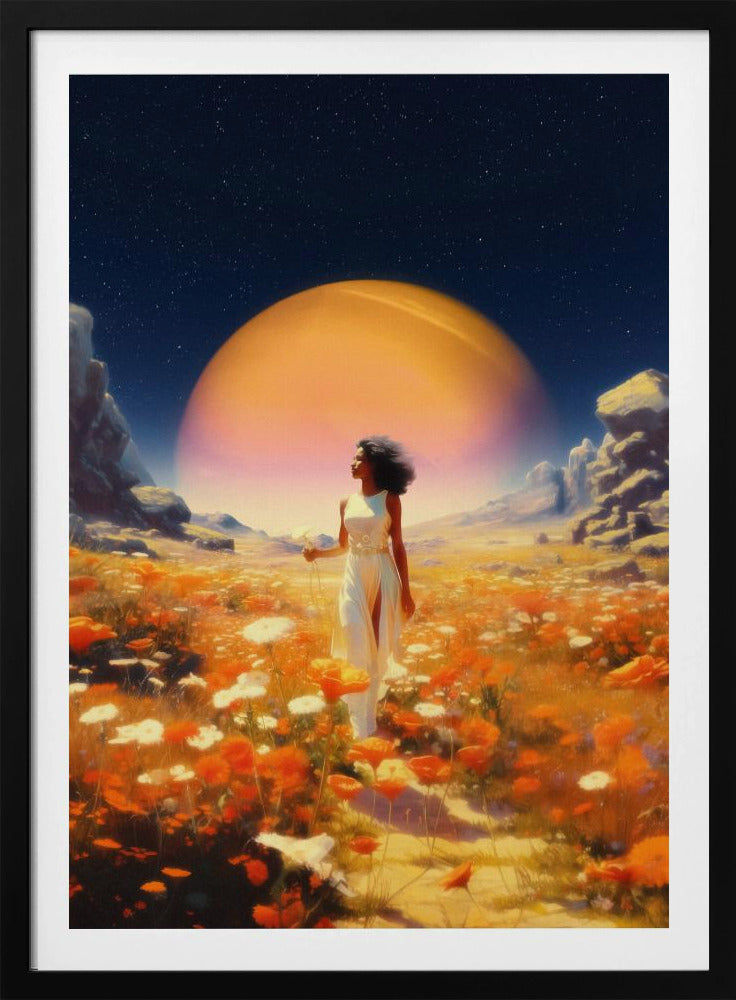 Kosmische Blumenfelder | Poster