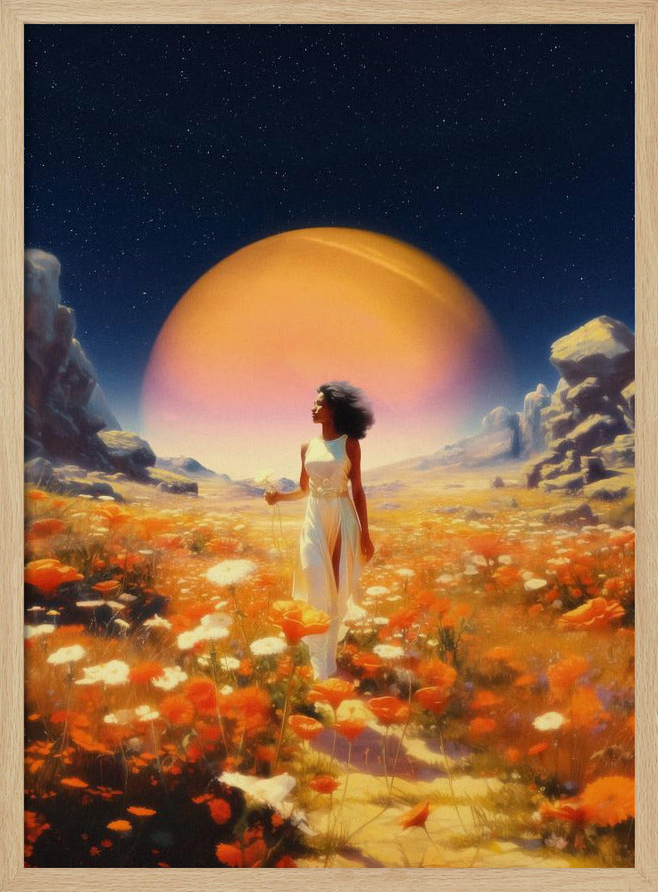 Kosmische Blumenfelder | Poster