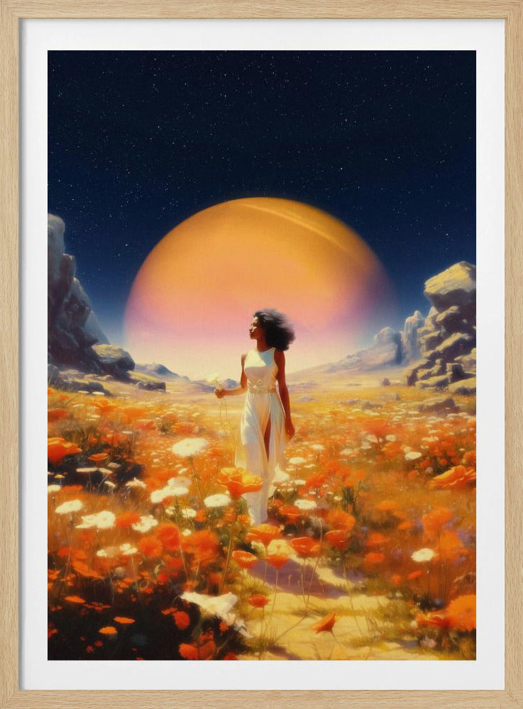Kosmische Blumenfelder | Poster