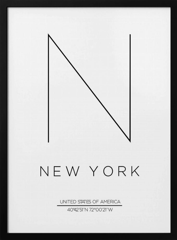 Minimalistisches NYC-Design | Poster