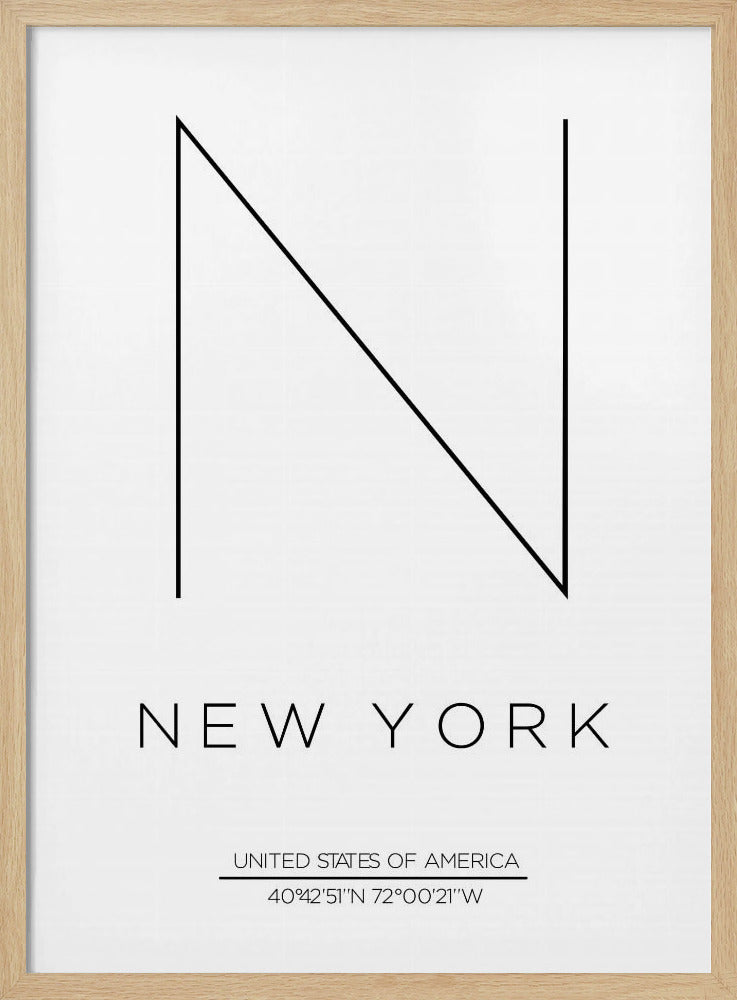 Minimalistisches NYC-Design | Poster