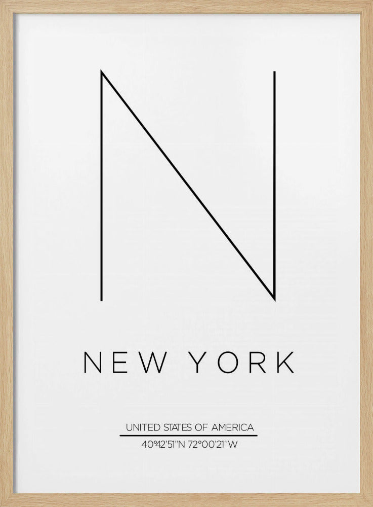 Minimalistisches NYC-Design | Poster
