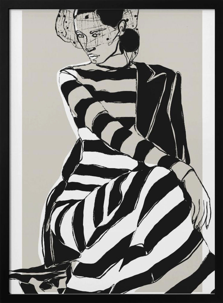 Gestreifte Eleganz | Poster