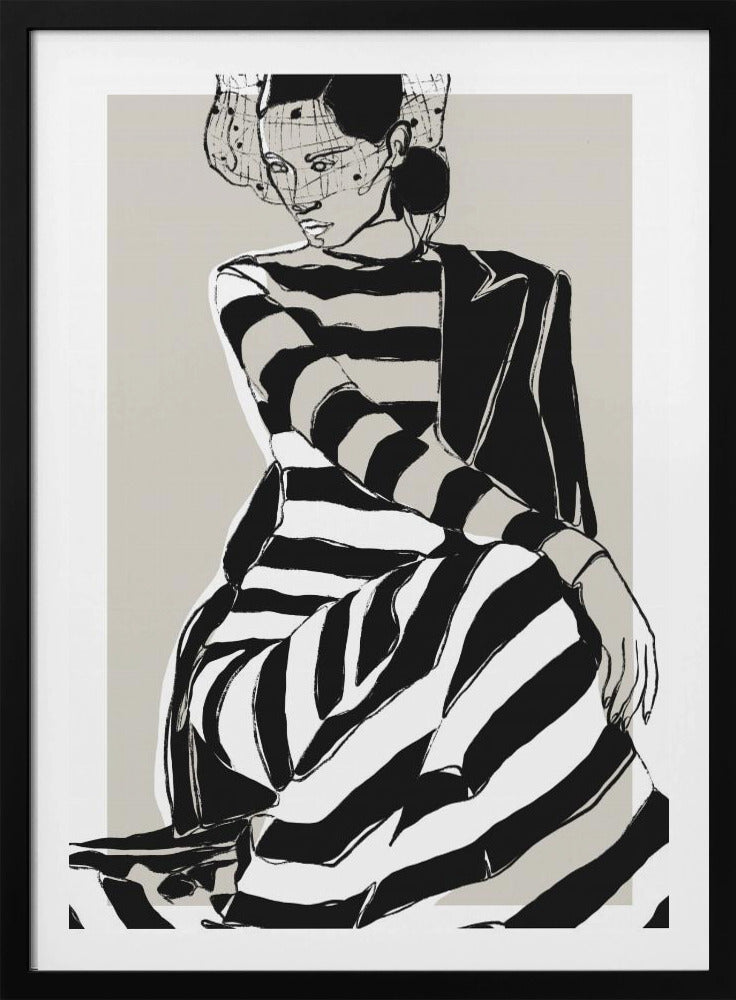 Gestreifte Eleganz | Poster