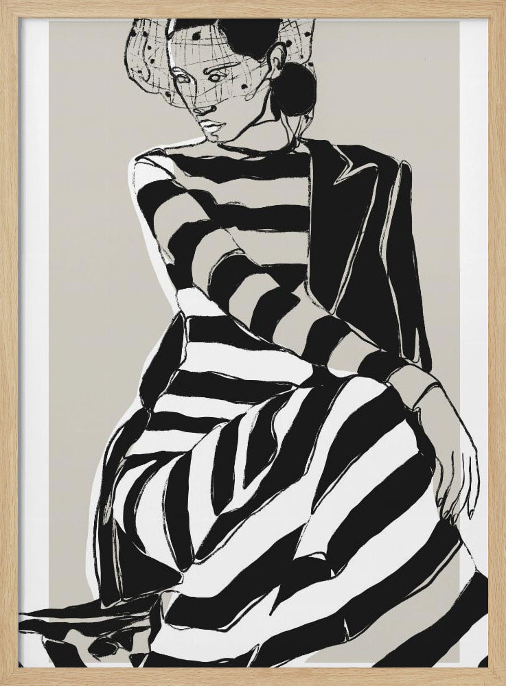 Gestreifte Eleganz | Poster