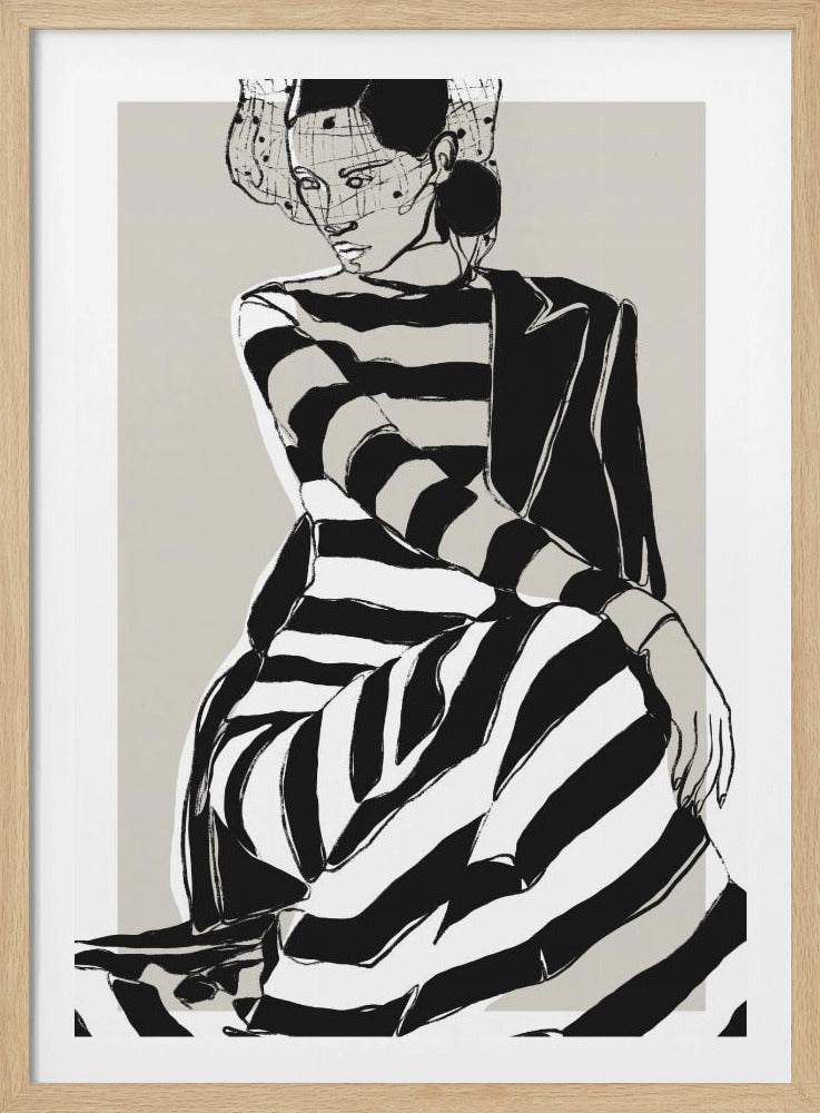 Gestreifte Eleganz | Poster