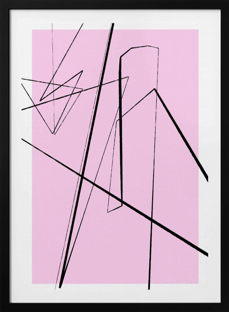 Abstrakte Linienlandschaft | Poster