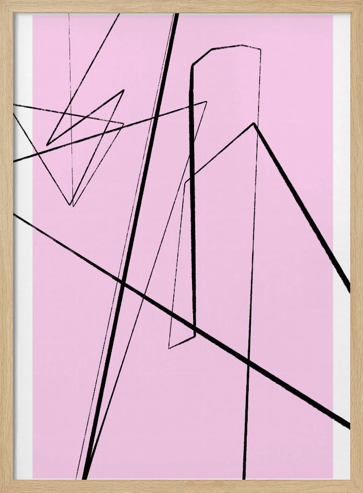 Abstrakte Linienlandschaft | Poster