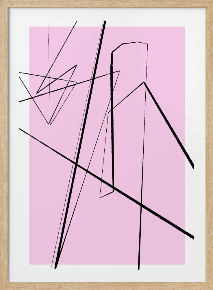 Abstrakte Linienlandschaft | Poster