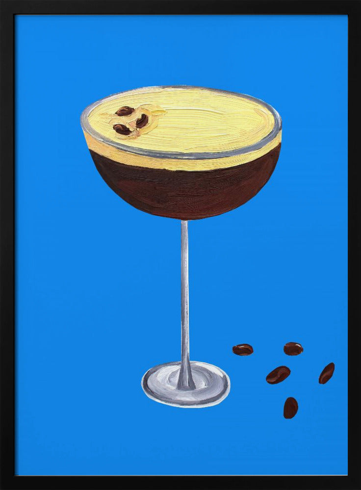 Espresso Martini Blau | Poster