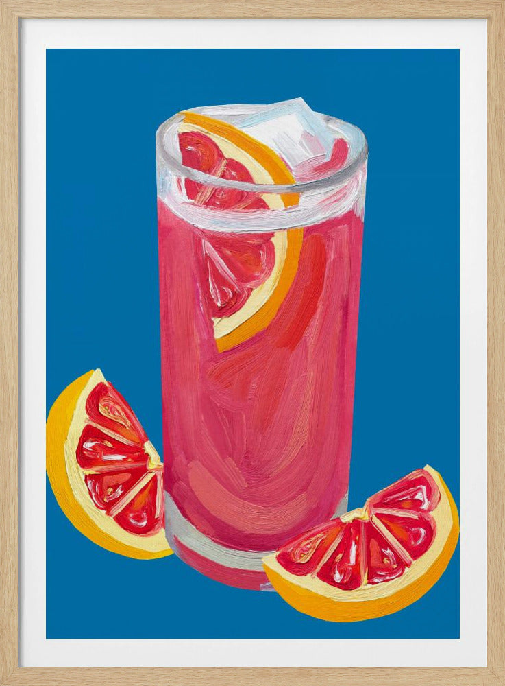 Grapefruit Paloma Blau | Poster