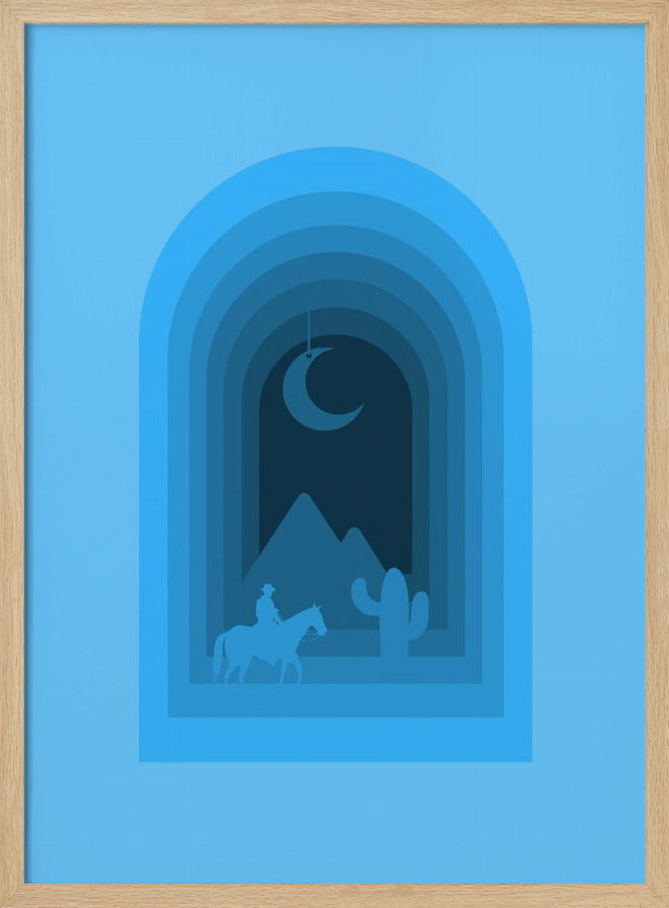 Wüstenmondreise | Poster