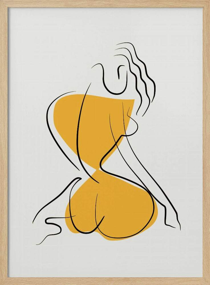 Minimalist Line Art Nude | Poster