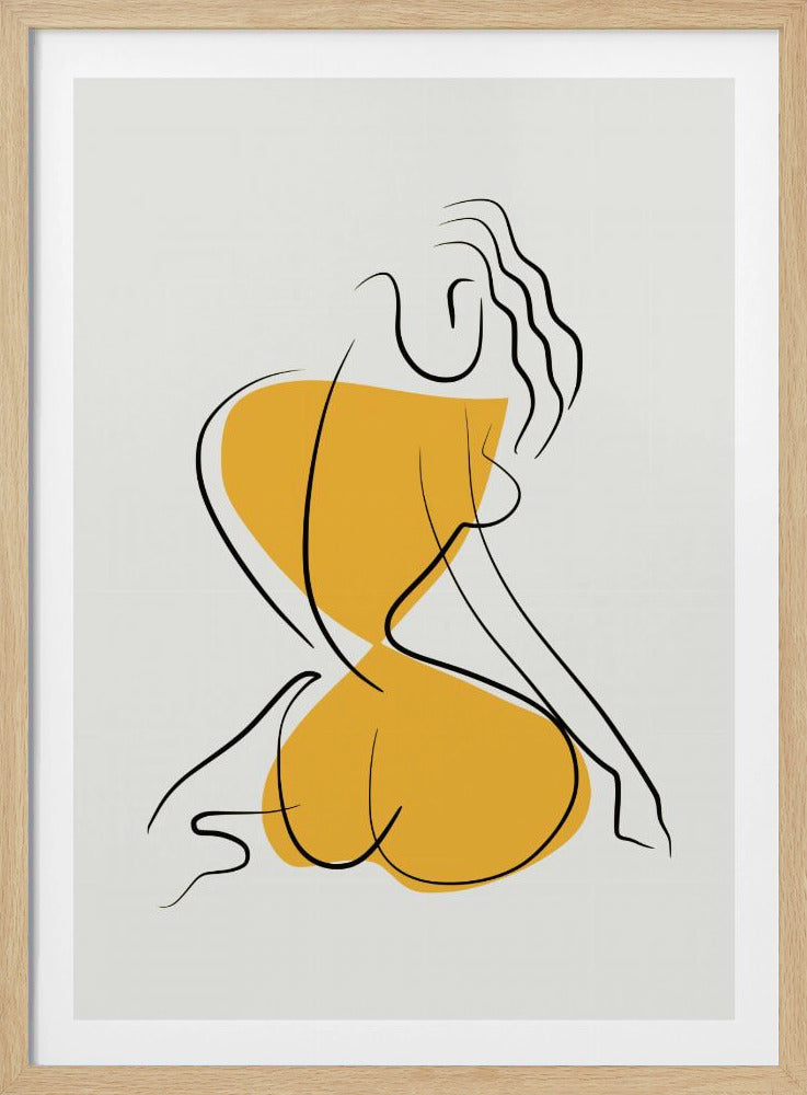 Minimalist Line Art Nude | Poster