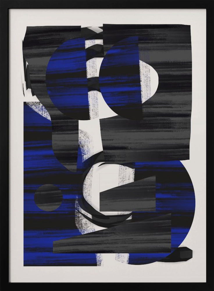 Abstrakte Streifen-Minimalcollage 28 | Poster