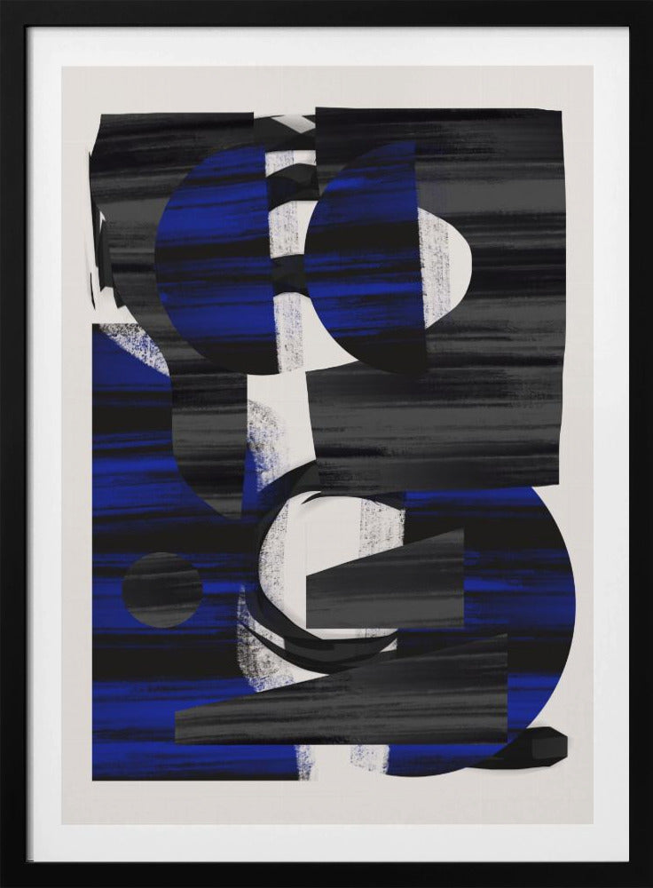 Abstrakte Streifen-Minimalcollage 28 | Poster