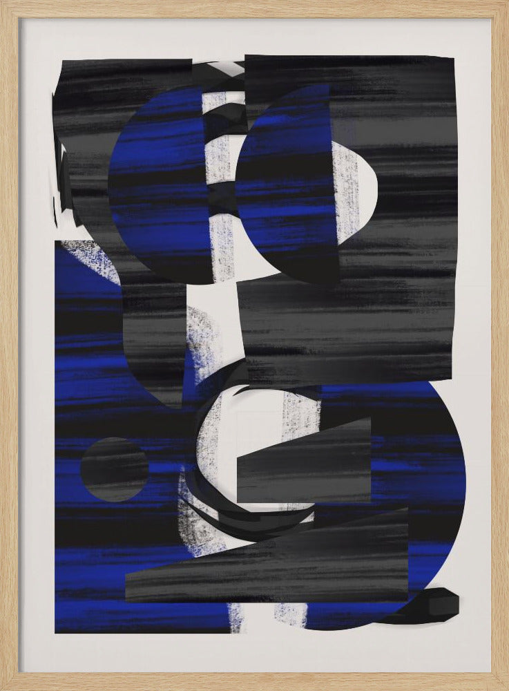 Abstrakte Streifen-Minimalcollage 28 | Poster