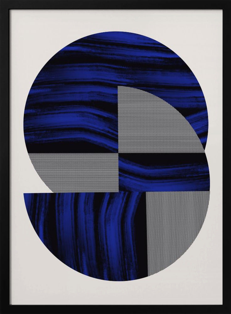 Skandinavisch in Blau und Schwarz 2 | Poster