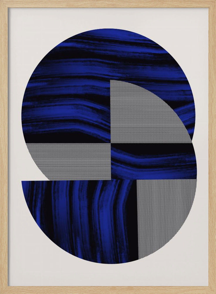Skandinavisch in Blau und Schwarz 2 | Poster