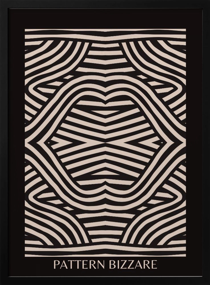 Schwarzes Muster Bizarr | Poster