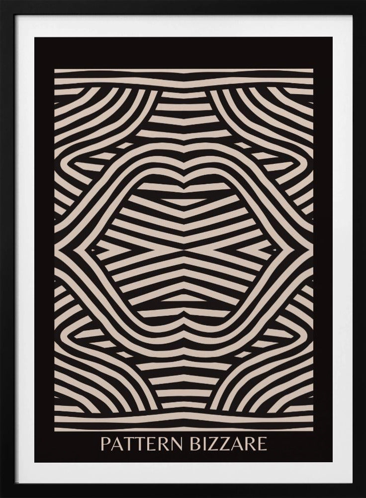 Schwarzes Muster Bizarr | Poster