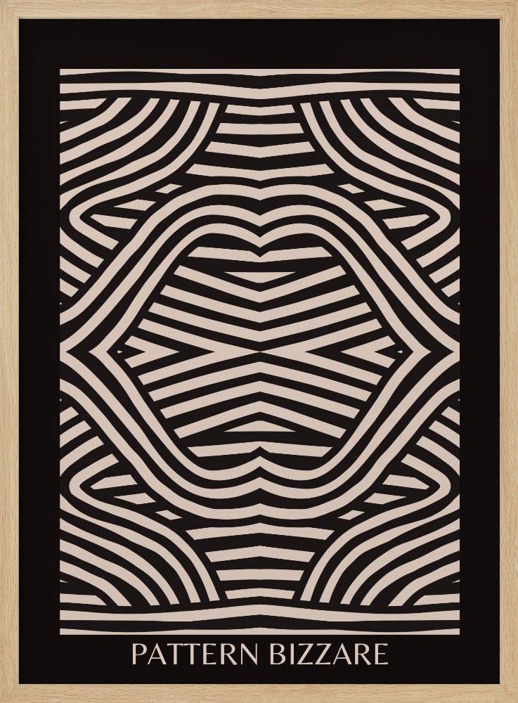 Schwarzes Muster Bizarr | Poster