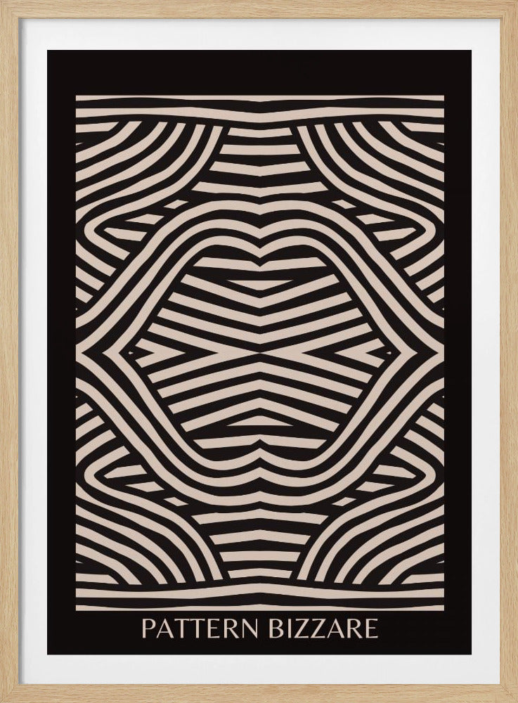 Schwarzes Muster Bizarr | Poster