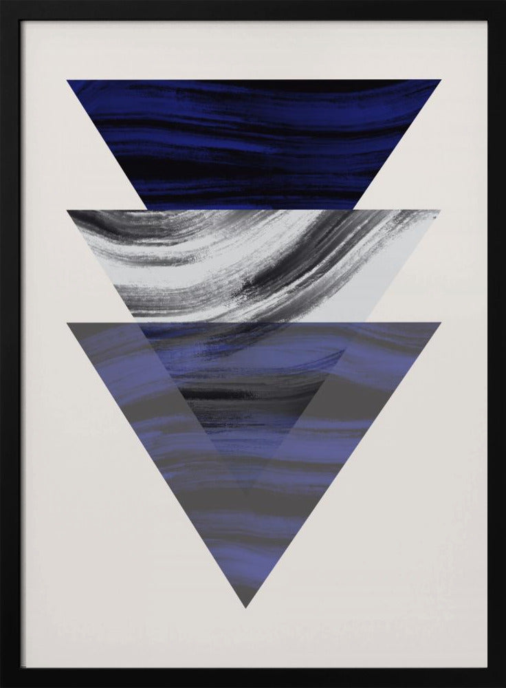Drei geometrische Dreiecke | Poster