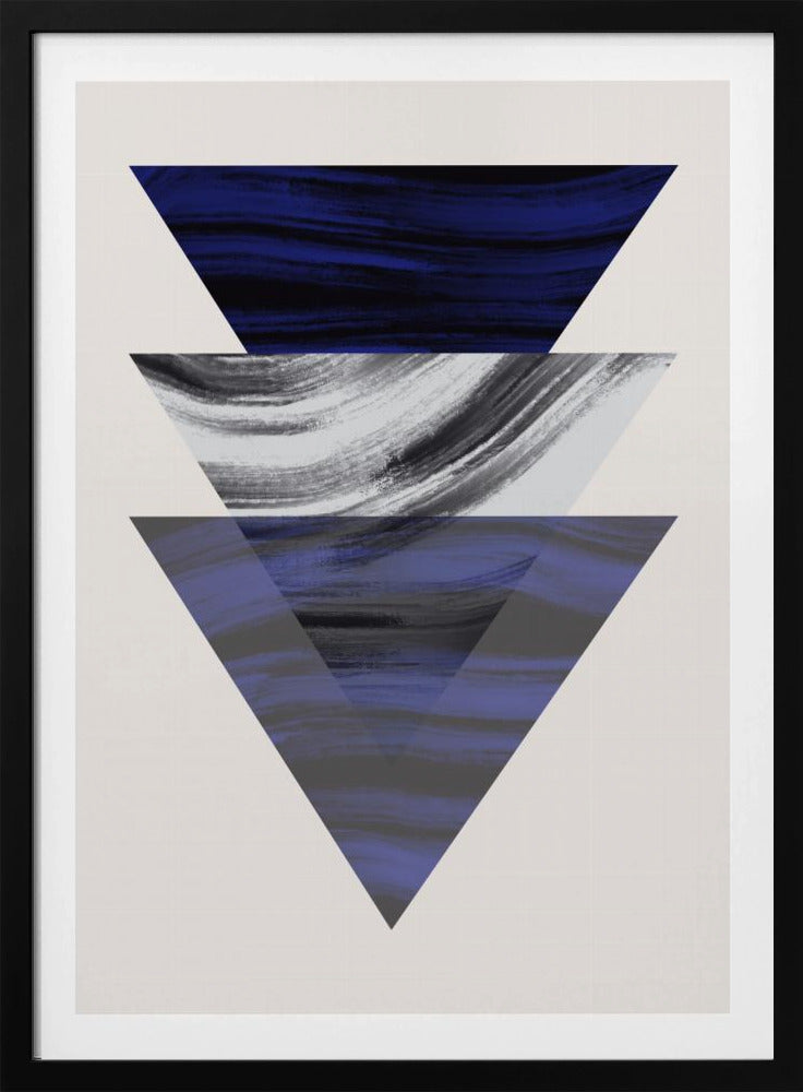 Drei geometrische Dreiecke | Poster