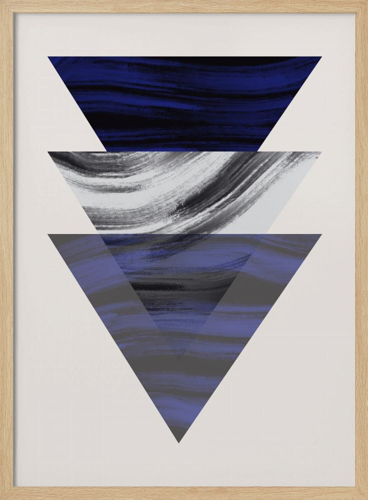 Drei geometrische Dreiecke | Poster