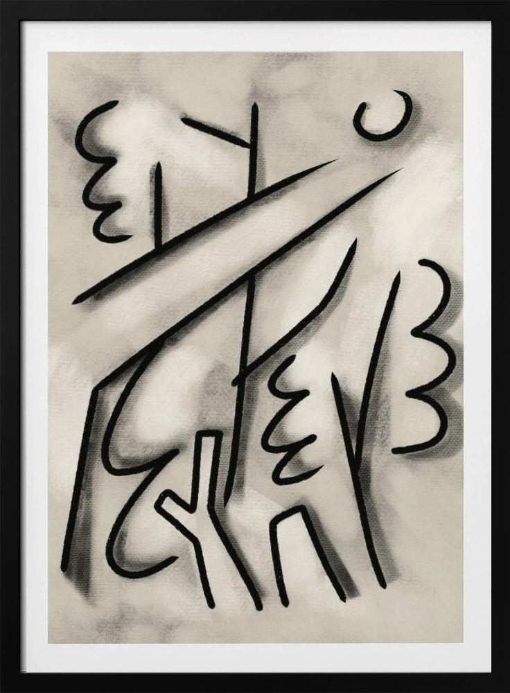 Kräftige schwarze Linien | Poster