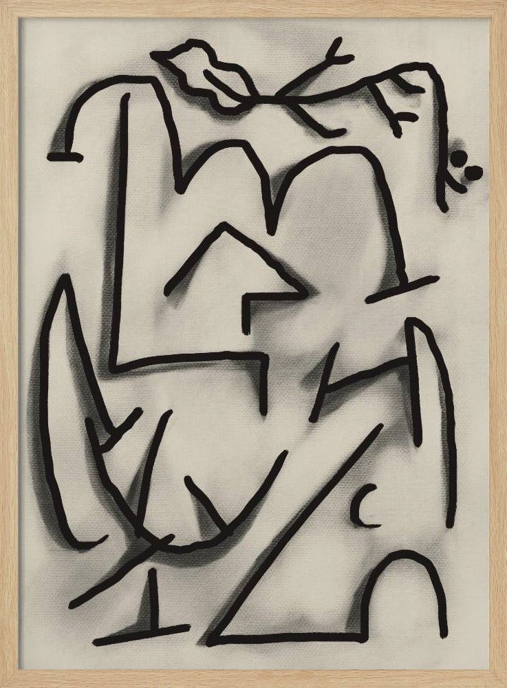 Abstrakte Linienlandschaft | Poster