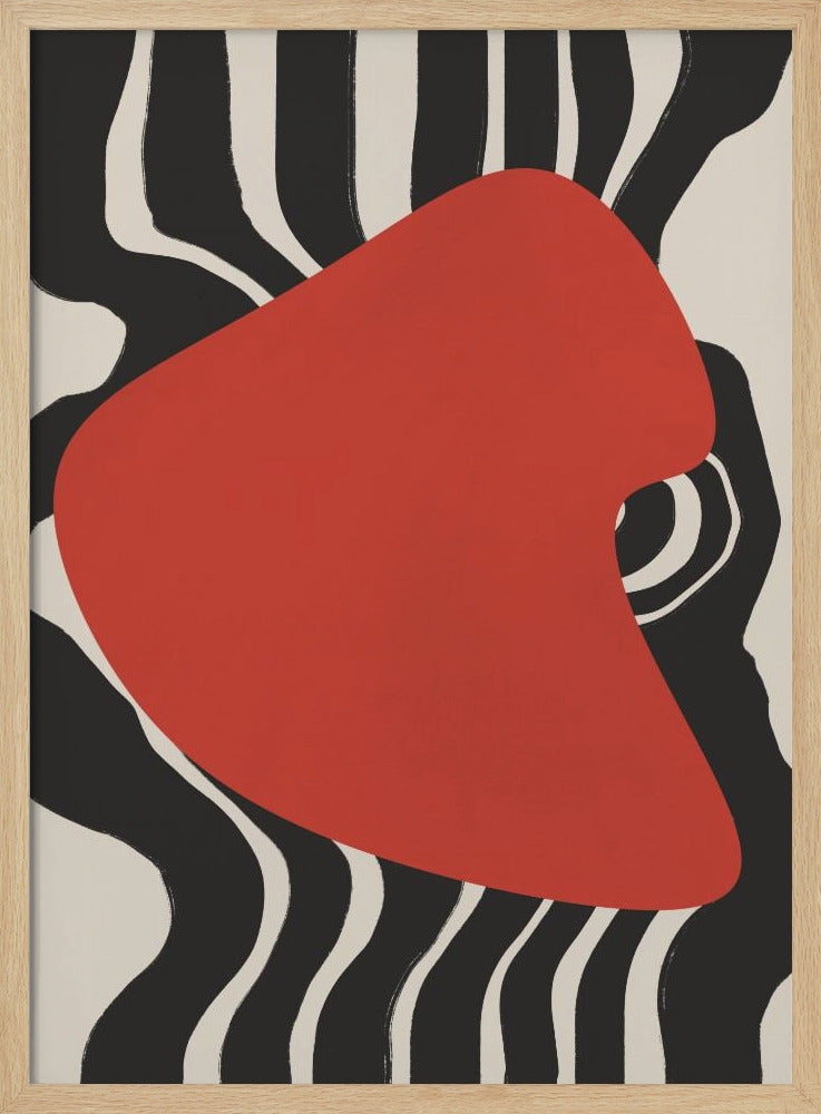Purpurroter Wellenpuls | Poster