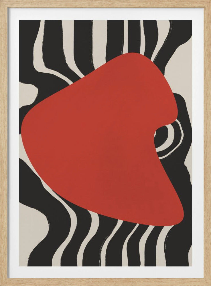 Purpurroter Wellenpuls | Poster