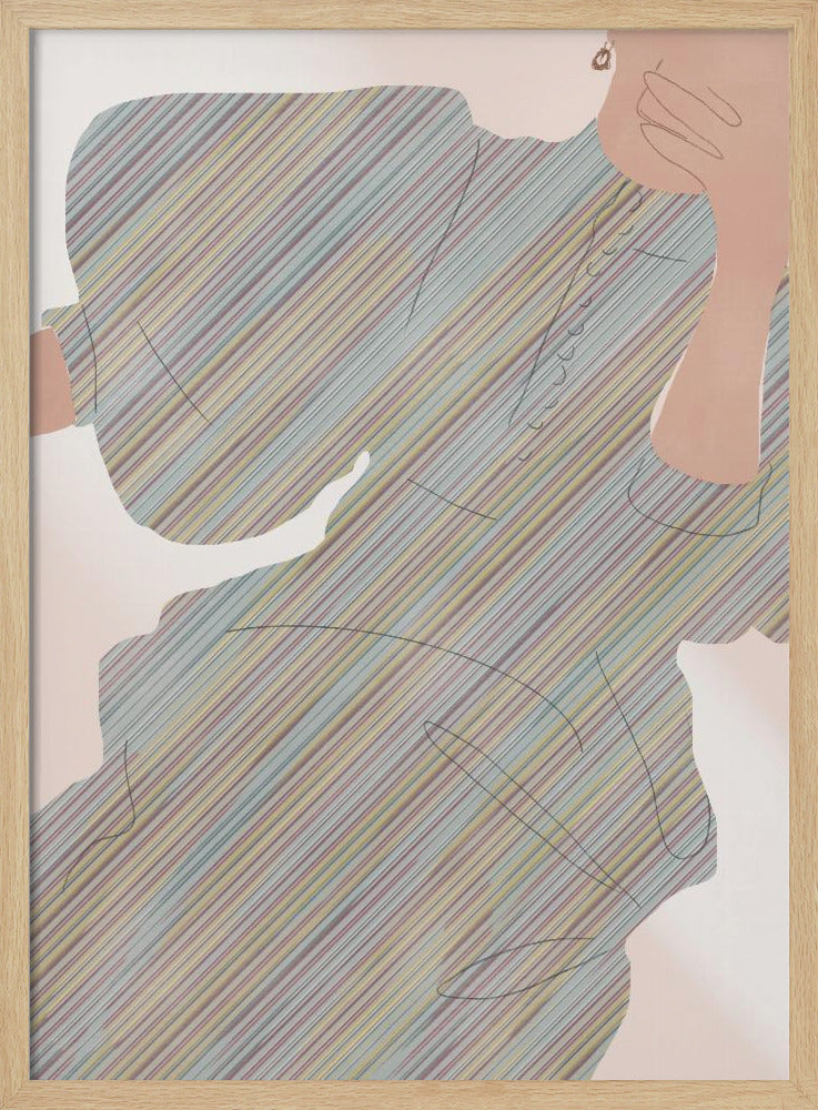 Gestreifte Eleganz | Poster