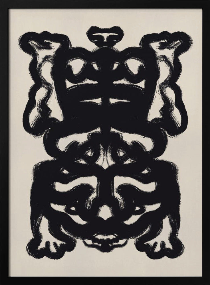 Symmetrisches schwarzes Muster | Poster