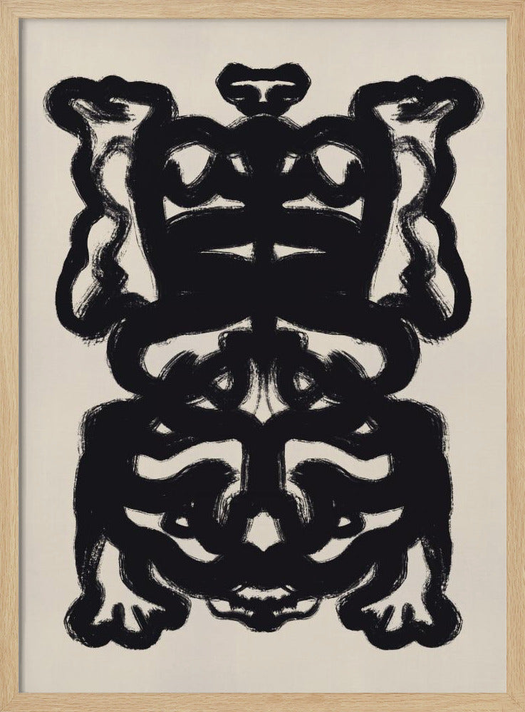 Symmetrisches schwarzes Muster | Poster