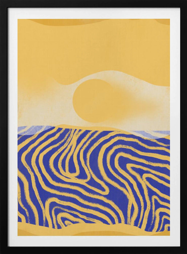 Goldene Wellen Harmonie | Poster