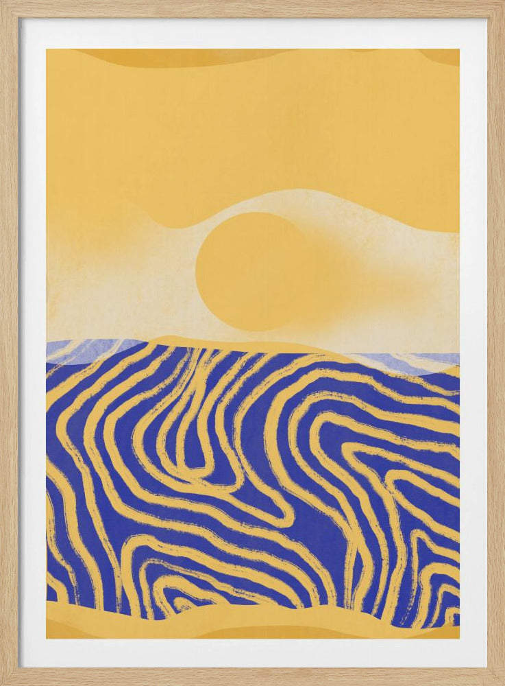 Goldene Wellen Harmonie | Poster